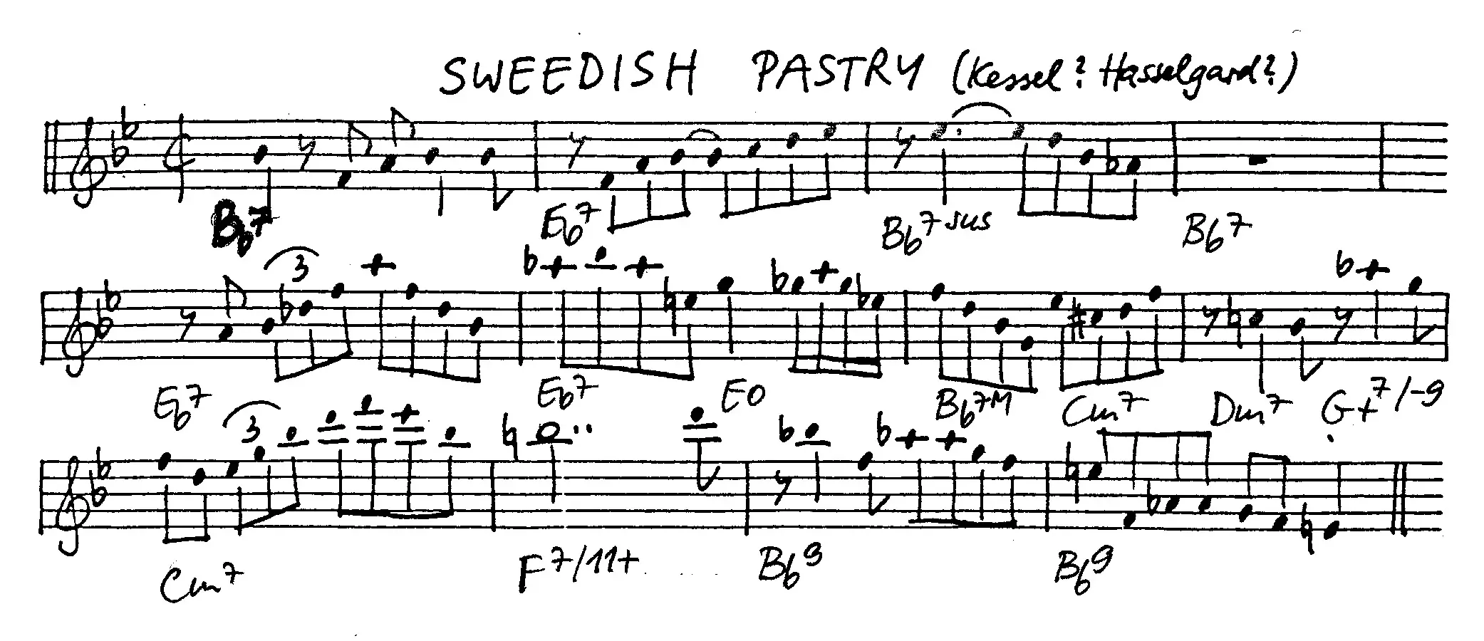 swedish pastry partition gratuite - Offerte par The Jungle Jazz Band